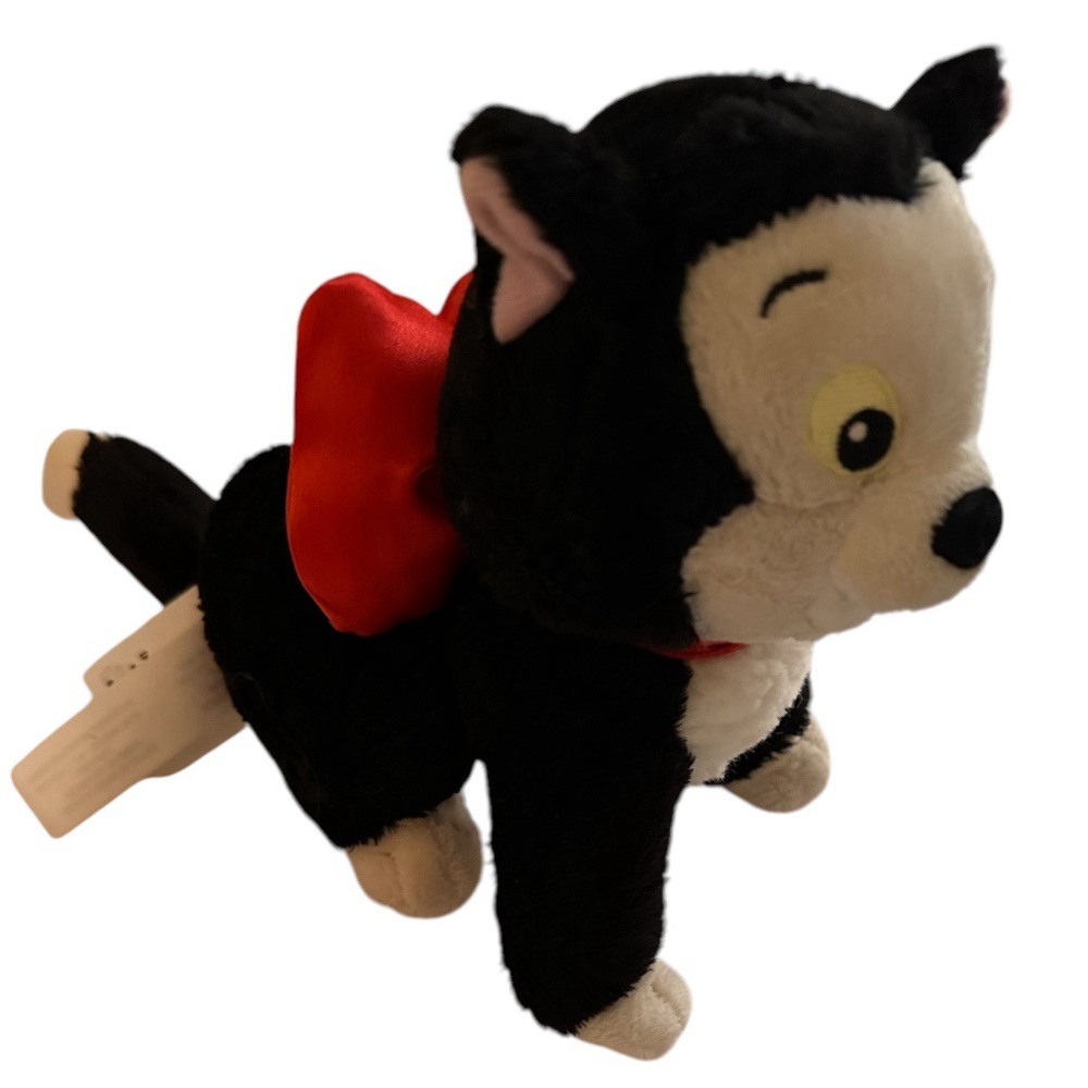 Disney Figaro Plush Stuffed Animal Cat Kitten Minnie Mouse Disney Store 7”